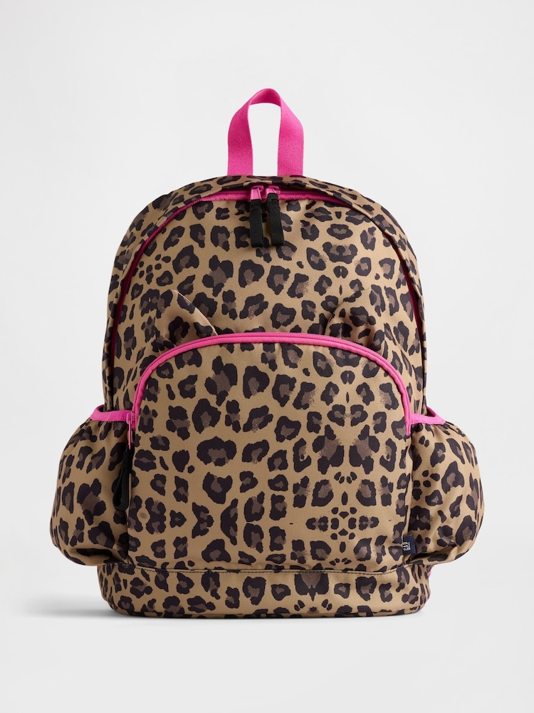 Gap Brown Leopard Print Backpack - Image 1 of 4