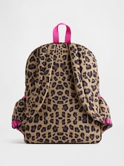 Gap Brown Leopard Print Backpack - Image 2 of 4