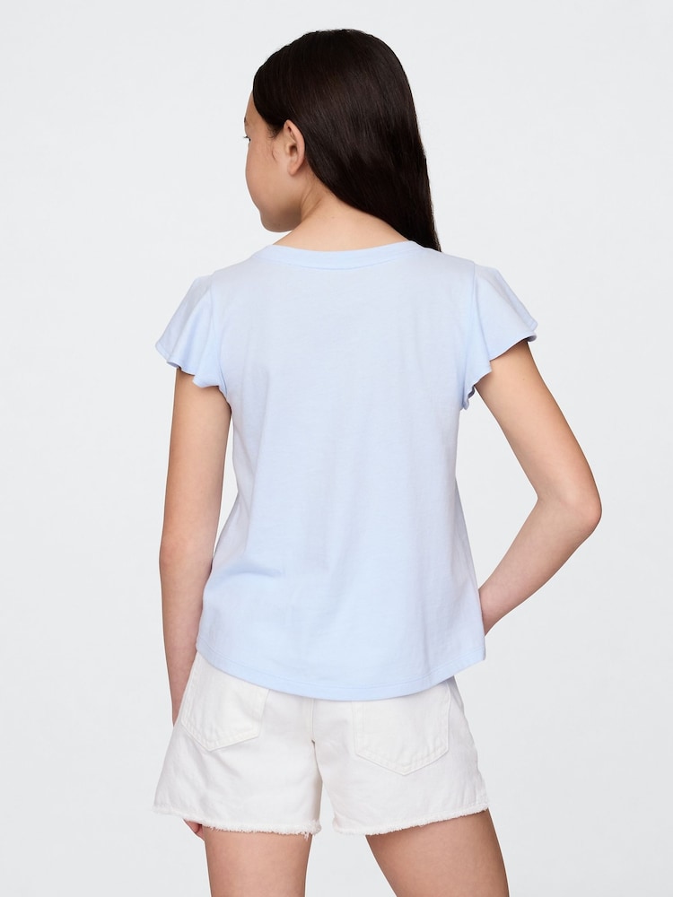 Gap Blue Flippy-Sequin Graphic T-Shirt (4-13yrs) - Image 2 of 4