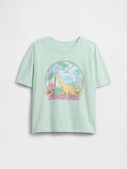 Gap Light Green Jurassic Park Graphic Short Sleeve T-Shirt (4-13yrs) - Image 1 of 3