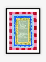 Eleanor Bowmer Red & Blue I Can Do Anything Framed Art - Image 1 of 3