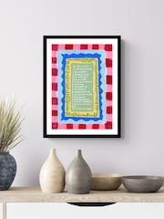 Eleanor Bowmer Red & Blue I Can Do Anything Framed Art - Image 2 of 3