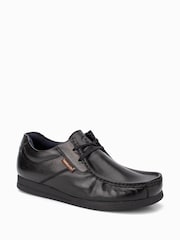 Base London Event Waxy Lace Up Wallabee Black Shoes - Image 2 of 6