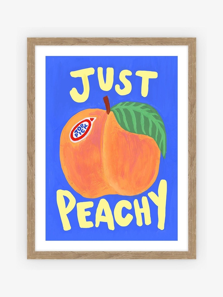 Eleanor Bowmer Birch Just Peachy Framed Art - Image 1 of 3