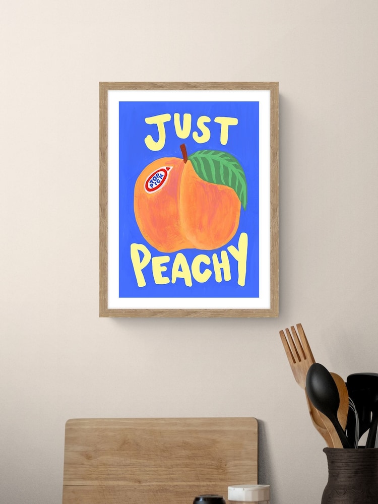 Eleanor Bowmer Birch Just Peachy Framed Art - Image 2 of 3