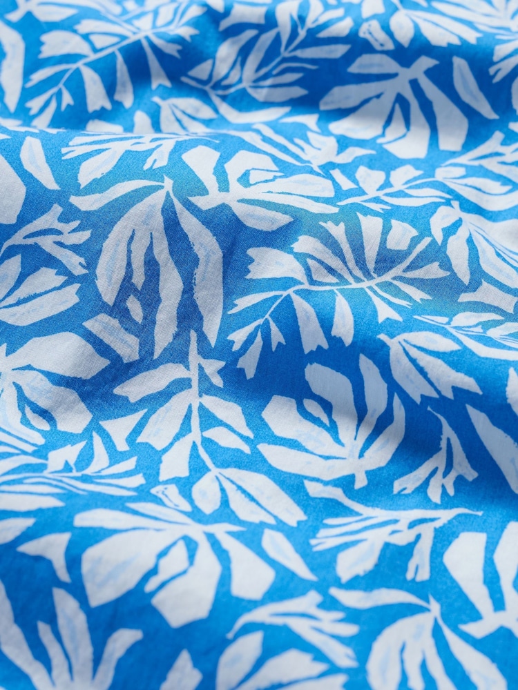 Seasalt Cornwall Blue Petite Belle Fit-and-flare Midi 100% Cotton Dress - Image 5 of 5