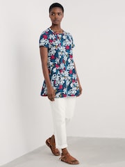 Seasalt Cornwall Screenprint Jersey A-Line Tunic - Imagen 1 de 5