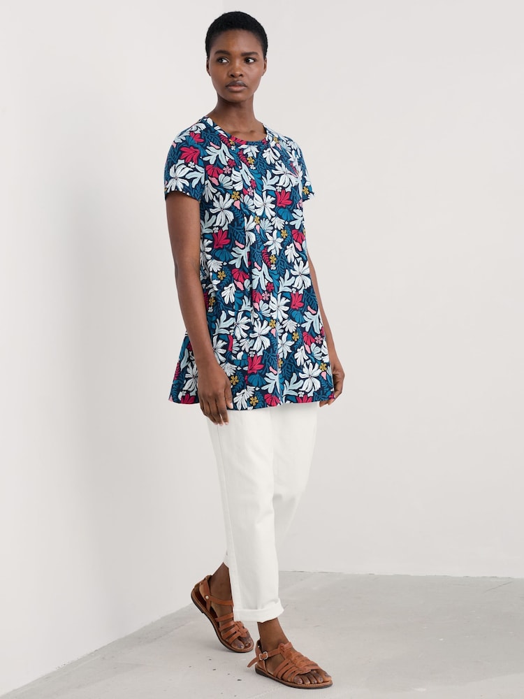 Seasalt Cornwall Screenprint Jersey A-Line Tunic - Imagen 1 de 5