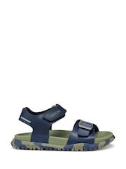 Geox Blue J Fusbetto Sandals - Image 1 of 4