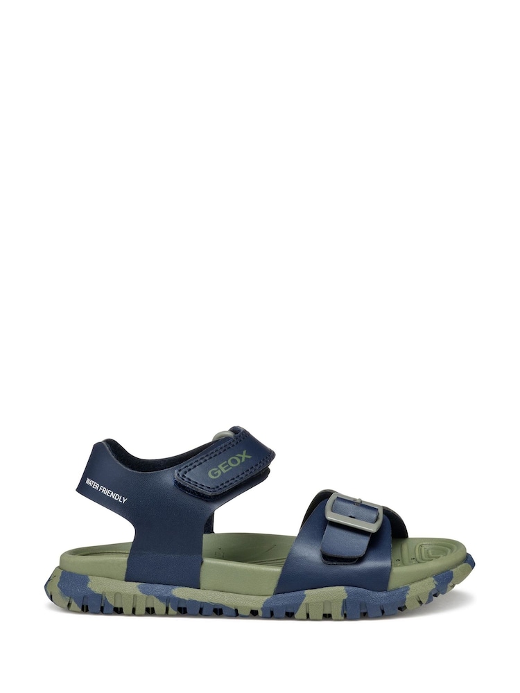 Geox Blue J Fusbetto Sandals - Image 1 of 4