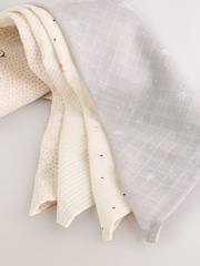Winter Icons Baby Muslins Cloths 4 Pack - Image 4 of 5