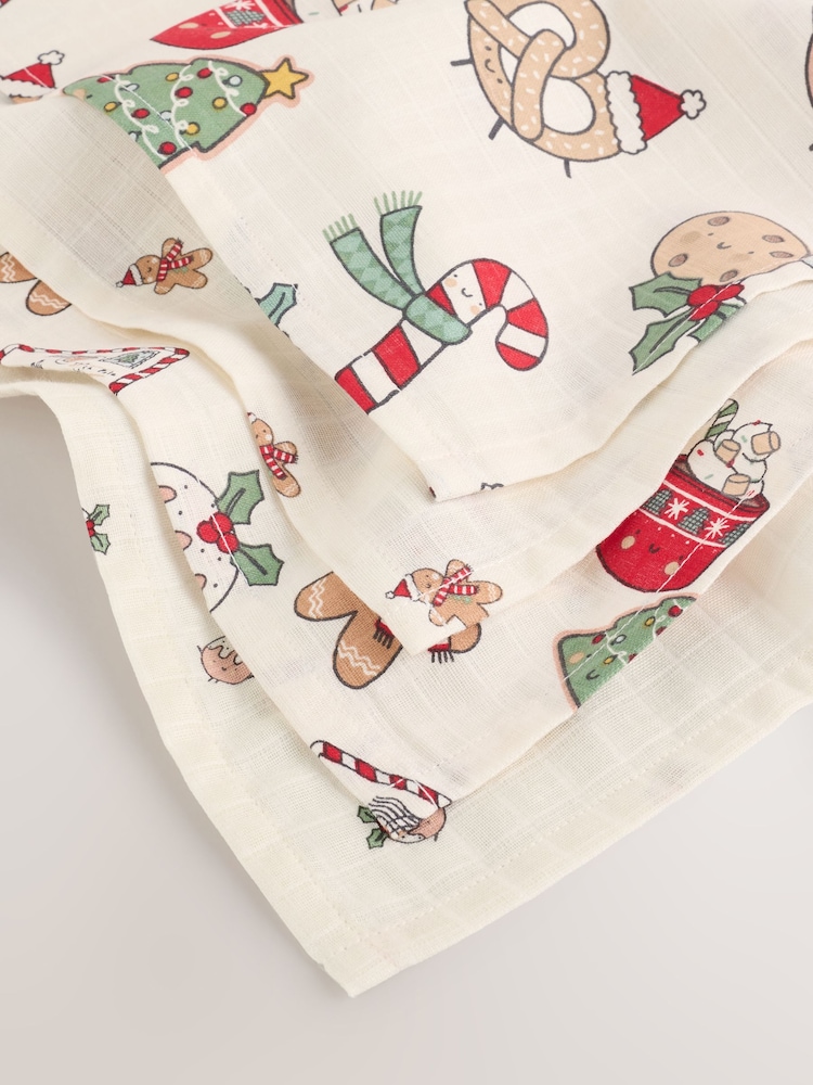 Buy Christmas Baby Muslins Cloths Pack from Next Argentina