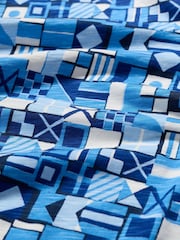 Seasalt Cornwall Blue Chrome Bryher View 100% Cotton Boat Neck T-Shirt - Image 5 of 5