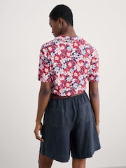 Rojo - Seasalt Cornwall Misty Sky Short Sleeve Jersey Shirt - Imagen 2 de 5