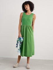 Seasalt Cornwall Petite Madder Jersey Woven Mix Sleeveless Dress - Imagen 3 de 6