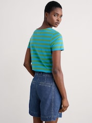 Green - Seasalt Cornwall Sailor 100% Cotton T-Shirt - Image 2 of 5