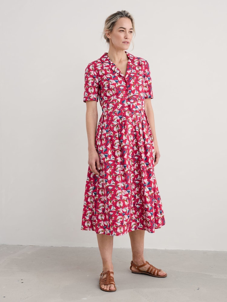 Seasalt Cornwall Red Petite Petite Charlotte 100% Cotton Dress - Image 1 of 5