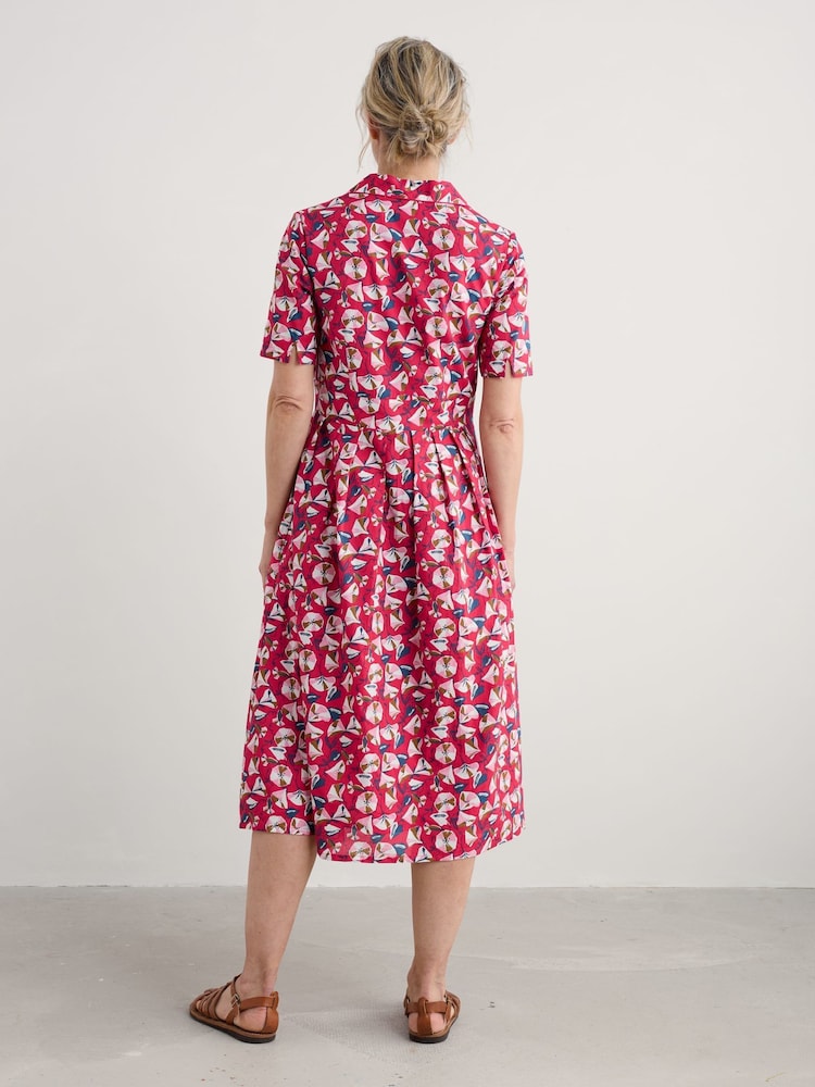 Seasalt Cornwall Red Petite Petite Charlotte 100% Cotton Dress - Image 2 of 5
