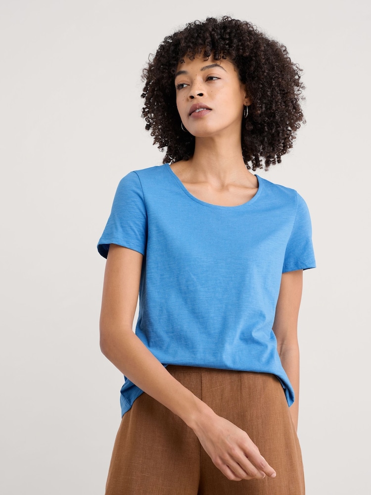 Seasalt Cornwall Blue Camerance T-Shirt - Image 1 of 5