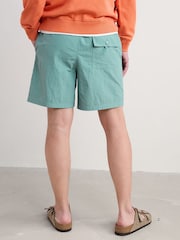 Seasalt Cornwall Blue Chrome Mens Land and Sea Printed Shorts - Image 2 of 5