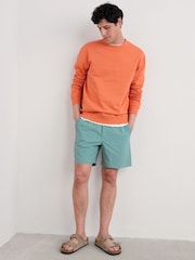 Seasalt Cornwall Blue Chrome Mens Land and Sea Printed Shorts - Image 3 of 5