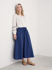 Seasalt Cornwall Blue Lake 100% Cotton Ankle Length Skirt - Image 1 of 5
