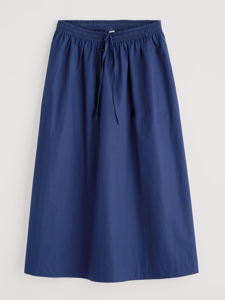 Seasalt Cornwall Blue Lake 100% Cotton Ankle Length Skirt - Image 4 of 5