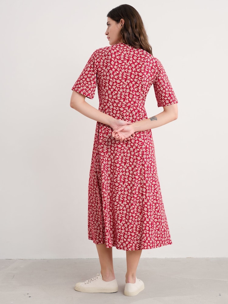 Seasalt Cornwall Red Petite Petite Nancy Jersey Above-Ankle Dress - Image 2 of 5 Seasalt Cornwall Red Petite Petite Nancy Jersey Above-Ankle Dress - Image 2 of 5