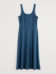 Seasalt Cornwall Blue Sun Gleam Jersey Midi Dress - Image 4 of 5