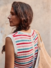 Camiseta sin mangas de punto de algodón y lino Knavock de Seasalt Cornwall - Imagen 3 de 8