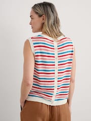 Camiseta sin mangas de punto de algodón y lino Knavock de Seasalt Cornwall - Imagen 6 de 8