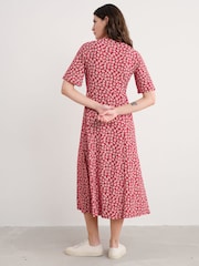 Seasalt Cornwall Red Petite Nancy Jersey Above-Ankle Dress - Image 3 of 5