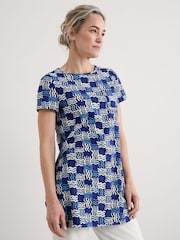 Blau/Chrom - Seasalt Cornwall Multi Bowithick Jersey Tunic - Bild 1 von 5