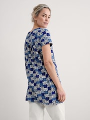 Blau/Chrom - Seasalt Cornwall Multi Bowithick Jersey Tunic - Bild 3 von 5