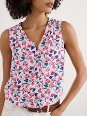 Rosa - Seasalt Cornwall Cobbs Well Sleeveless 100% Cotton Vest - Imagen 3 de 5