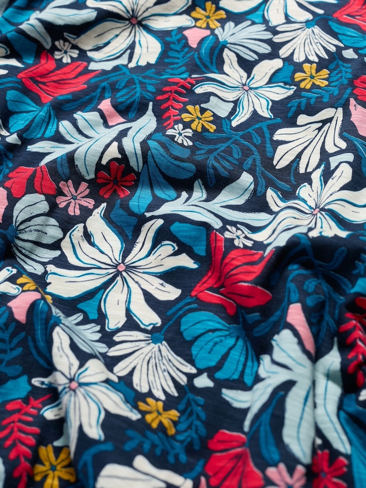 Seasalt Cornwall Blue Chateaux Half Sleeve Maxi Dress - Image 5 of 5