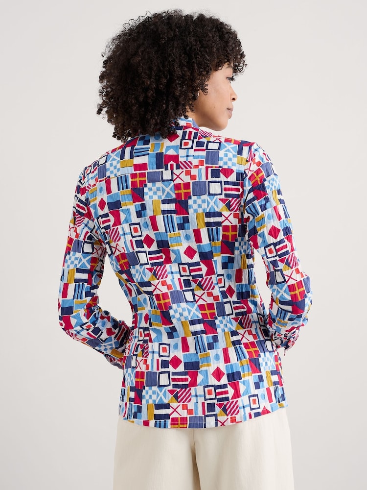 Seasalt Cornwall Multi Larissa 100% Cotton Shirt - Image 2 of 6 Seasalt Cornwall Multi Larissa 100% Cotton Shirt - Image 2 of 6