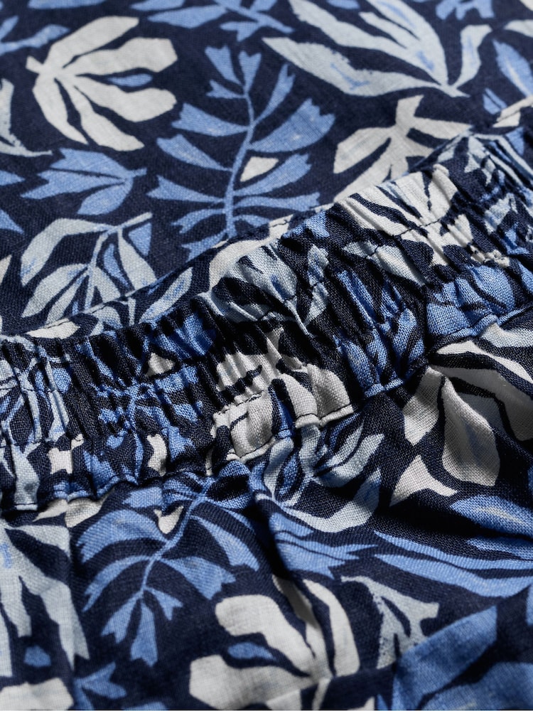 Seasalt Cornwall Blue Noweth 100% Linen Trousers - Image 5 of 5