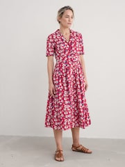 Seasalt Cornwall Red Multi Charlotte 100% Cotton Dress - Image 1 of 5