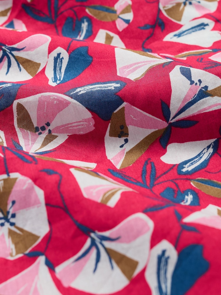 Seasalt Cornwall Red Multi Charlotte 100% Cotton Dress - Image 5 of 5