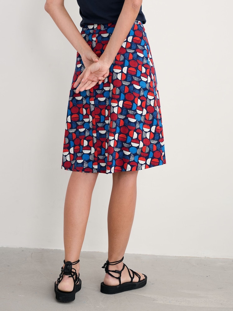 Seasalt Cornwall Black Rose A-Line Skirt - Image 2 of 5
