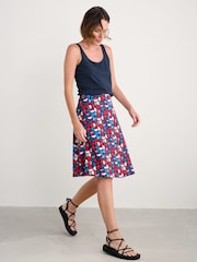 Seasalt Cornwall Black Rose A-Line Skirt - Image 3 of 5