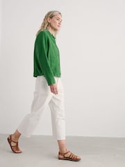Seasalt Cornwall Light Green Arame Linen Jacket - Image 3 of 5