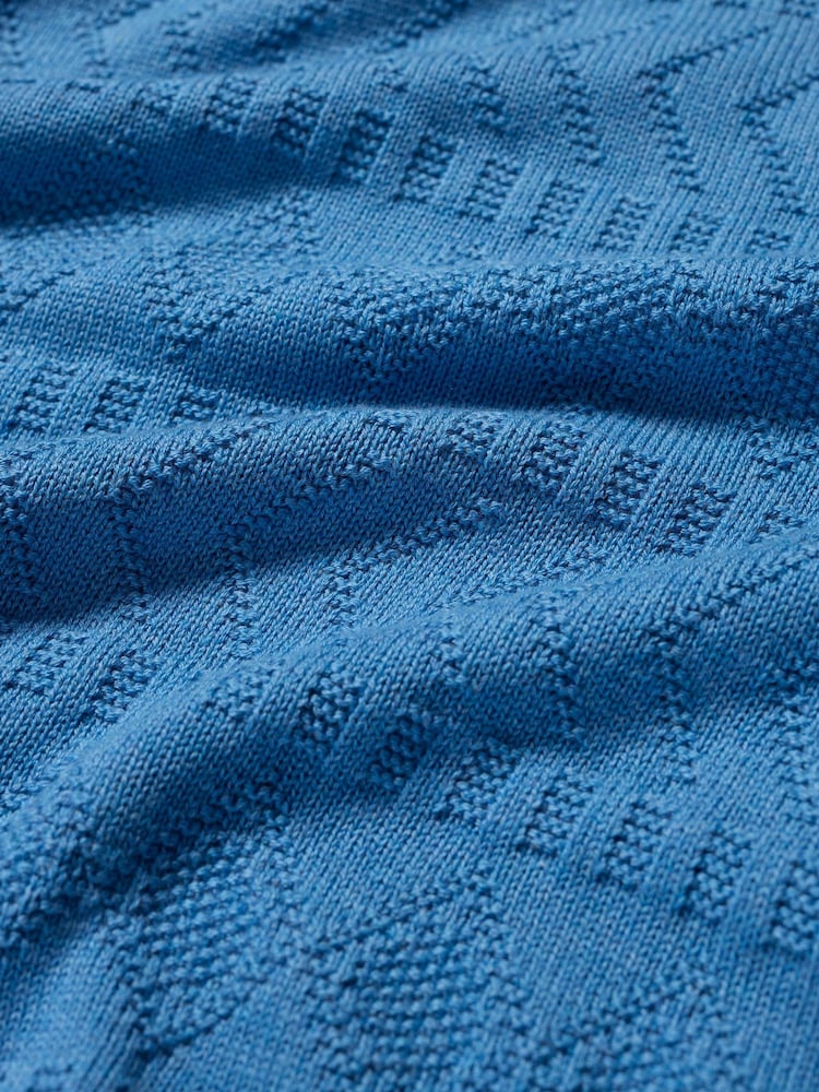 Seasalt Cornwall Blue Kinter 100% Cotton Jumper - Image 5 of 5