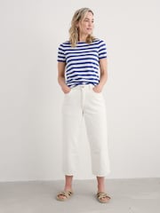 Azul - Seasalt Cornwall Sailor 100% Cotton T-Shirt - Imagen 3 de 5