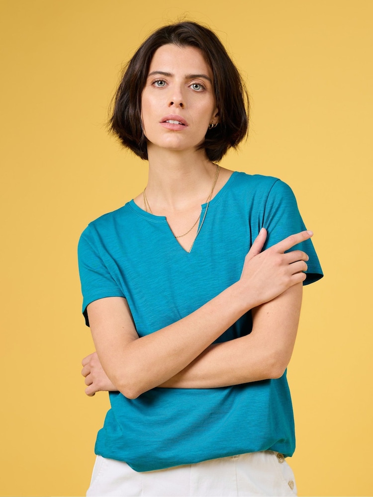 Azul - Seasalt Cornwall Kellow 100% Cotton T-Shirt - Imagen 1 de 7