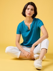 Azul - Seasalt Cornwall Kellow 100% Cotton T-Shirt - Imagen 2 de 7
