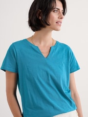Azul - Seasalt Cornwall Kellow 100% Cotton T-Shirt - Imagen 4 de 7