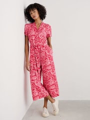 Rosa - Seasalt Cornwall Petite Treen Cove 100% Linen Jumpsuit - Imagen 1 de 5