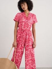 Rosa - Seasalt Cornwall Petite Treen Cove 100% Linen Jumpsuit - Imagen 3 de 5